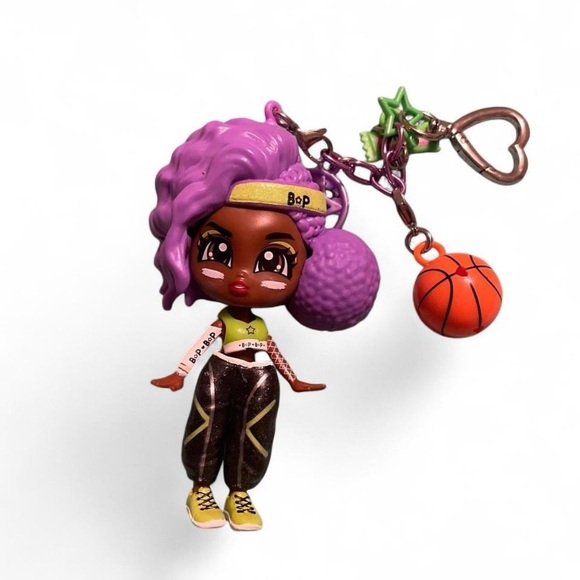 Purple and Brown Doll Accessory Keychain - Picture 3 of 4